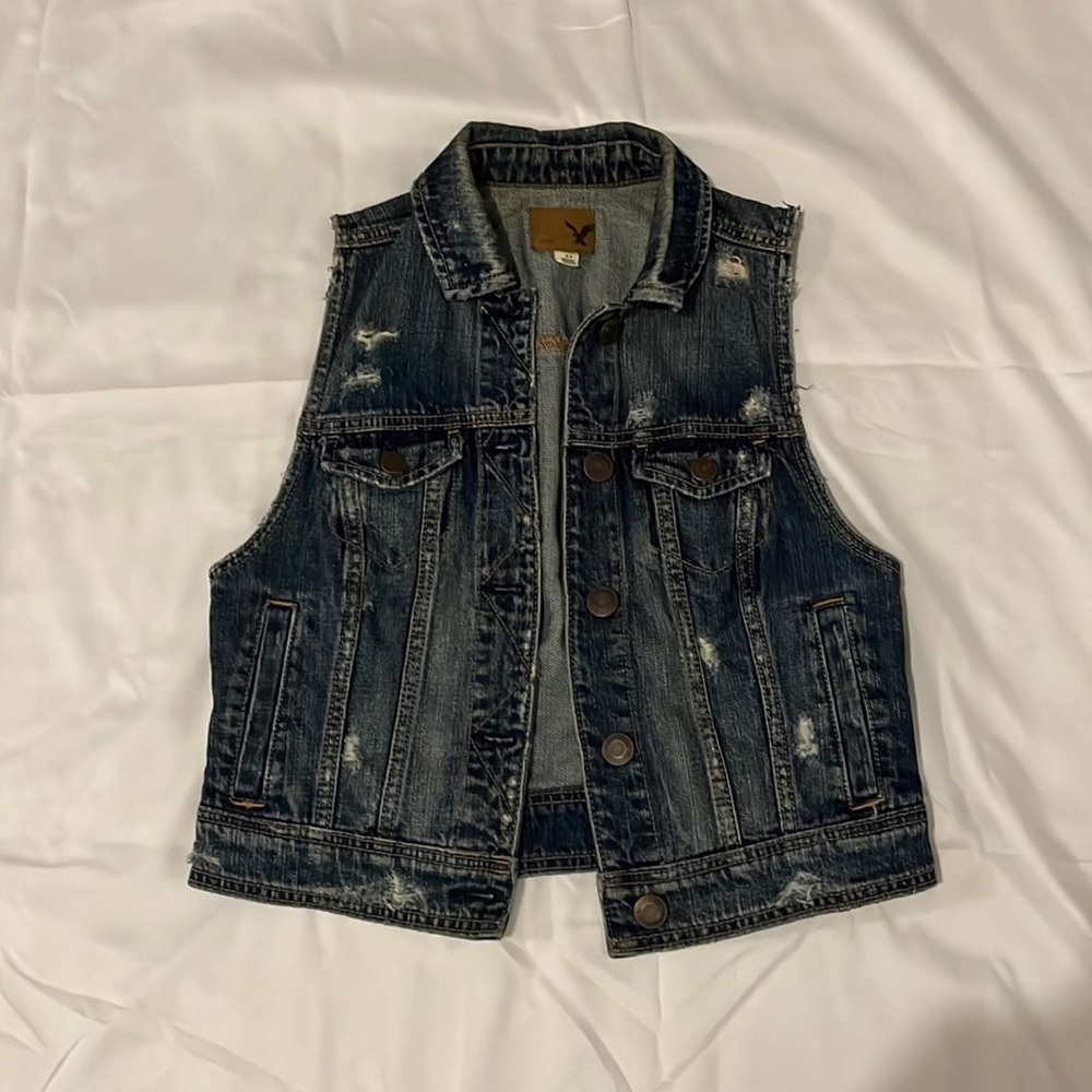 American Eagle Denim Vest